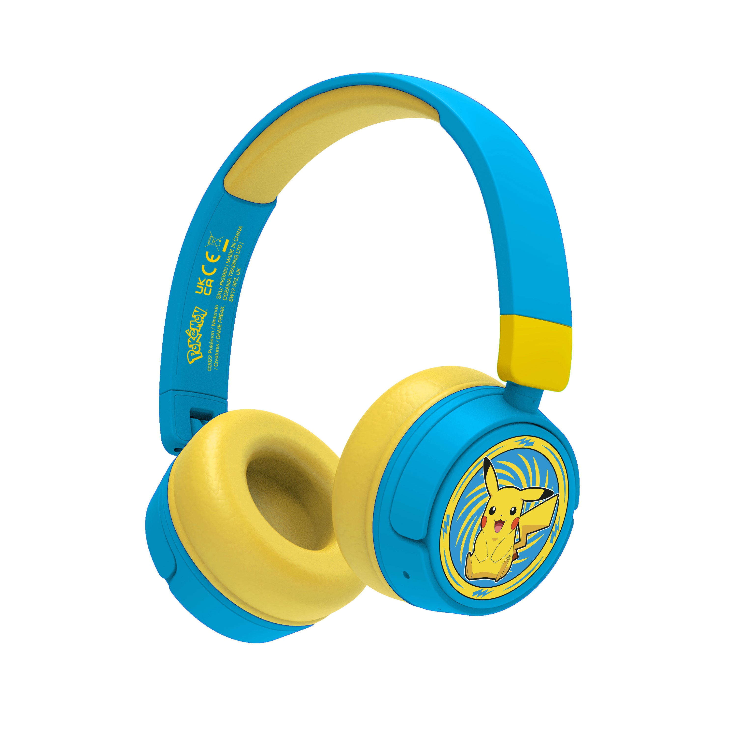 Pokemon Pikachu Wireless Headphones Blue