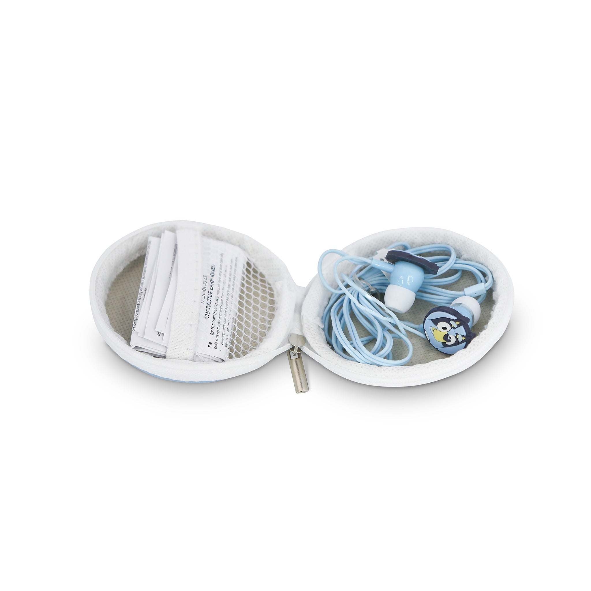 Bluey Wired Earphones with Travel zip bag