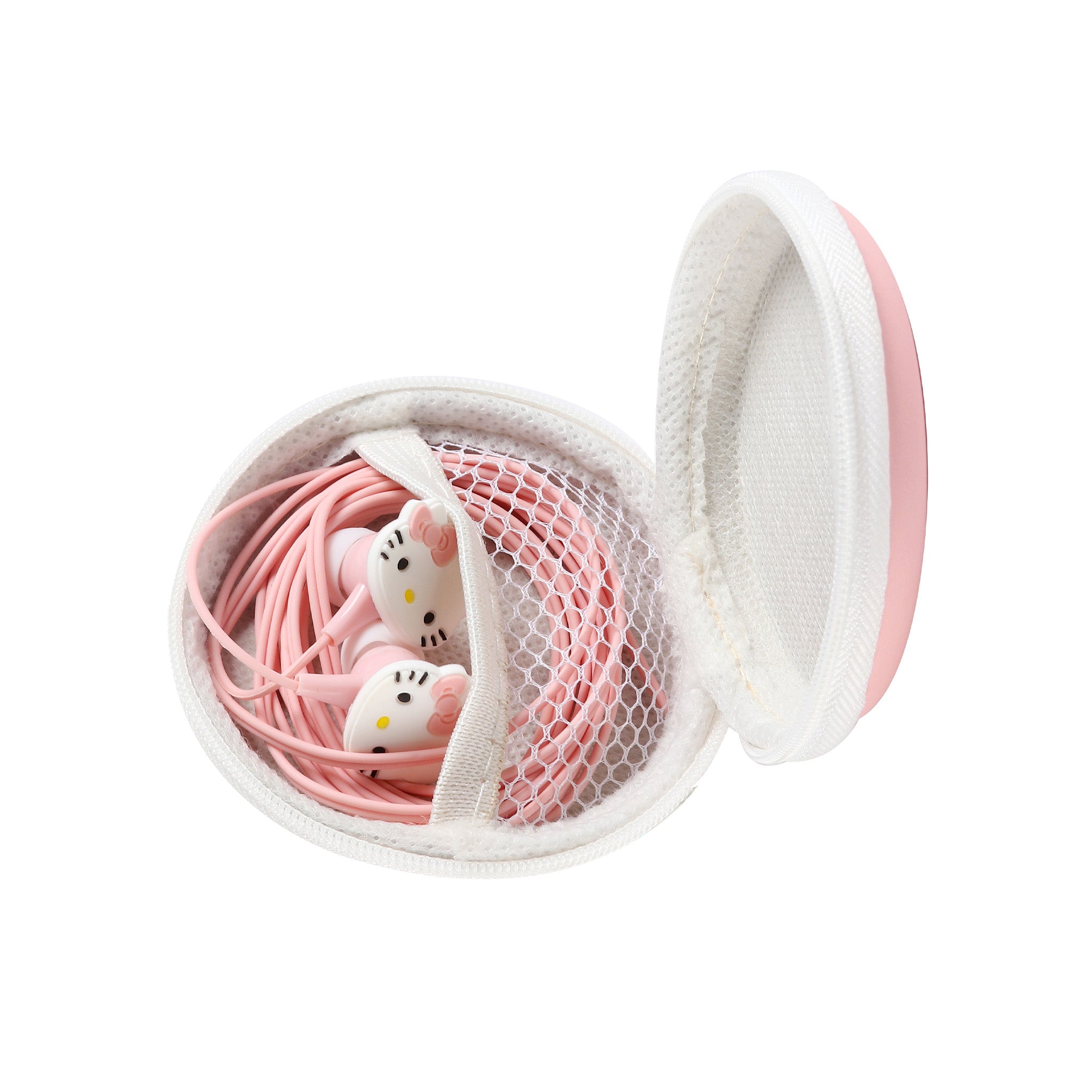 Hello Kitty Core Character Wired Earphones with Zip Case