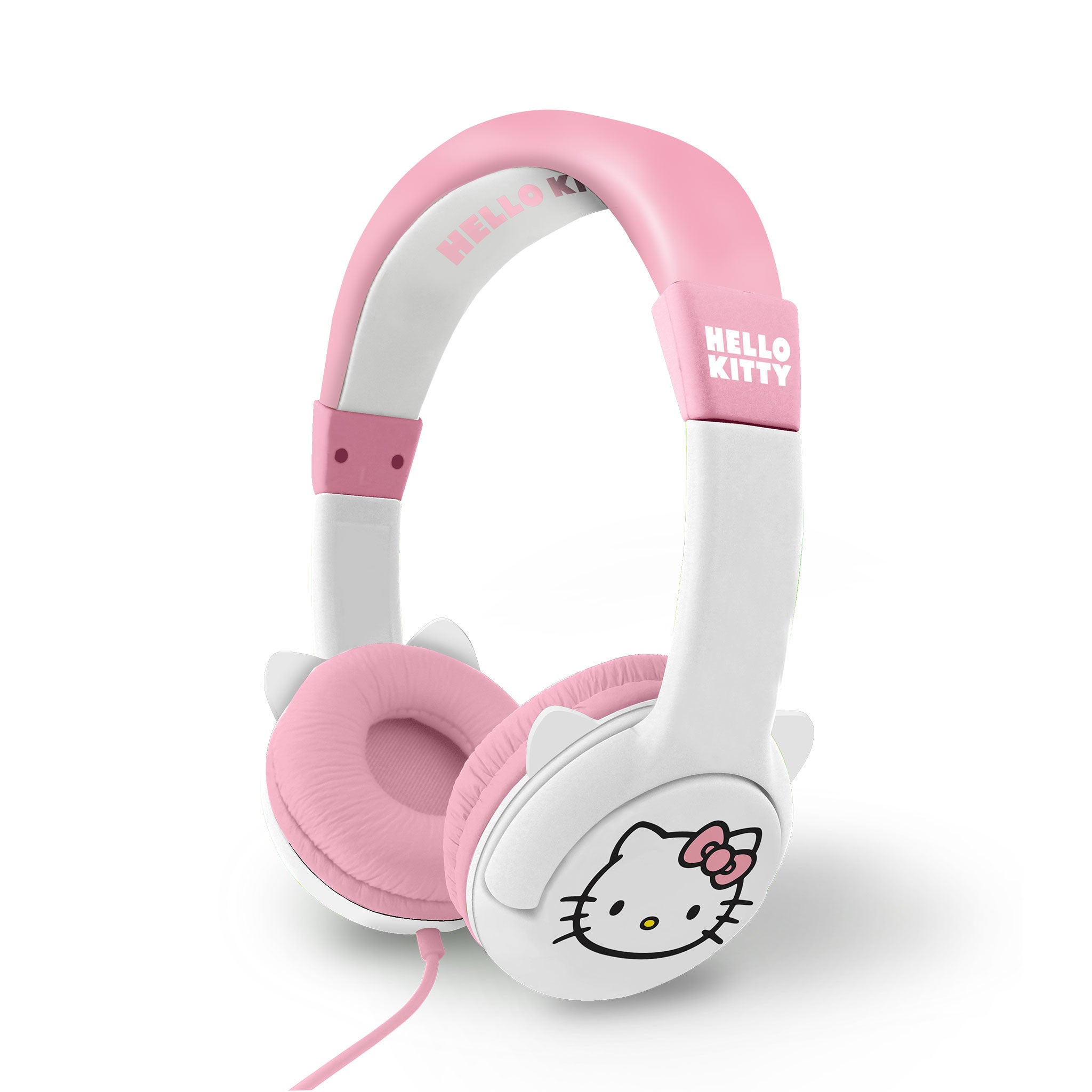 Hello Kitty Soft Pink Kitty ear Kids Wired Headphones