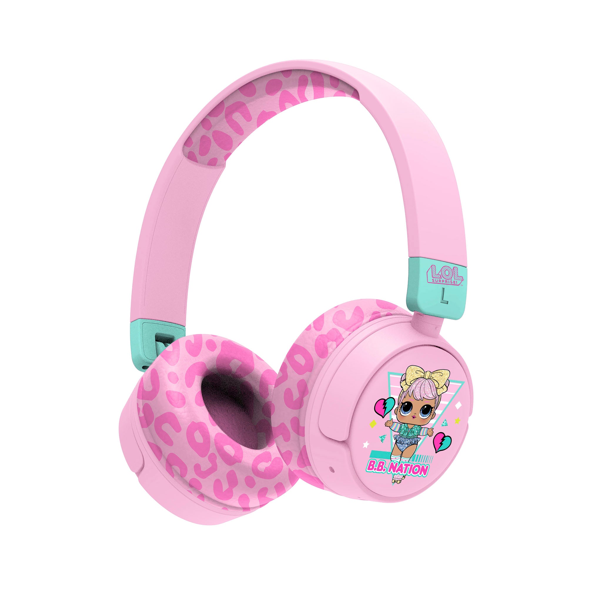 L.O.L. Surprise B.B. Nation Kids Wireless Headphones Pink