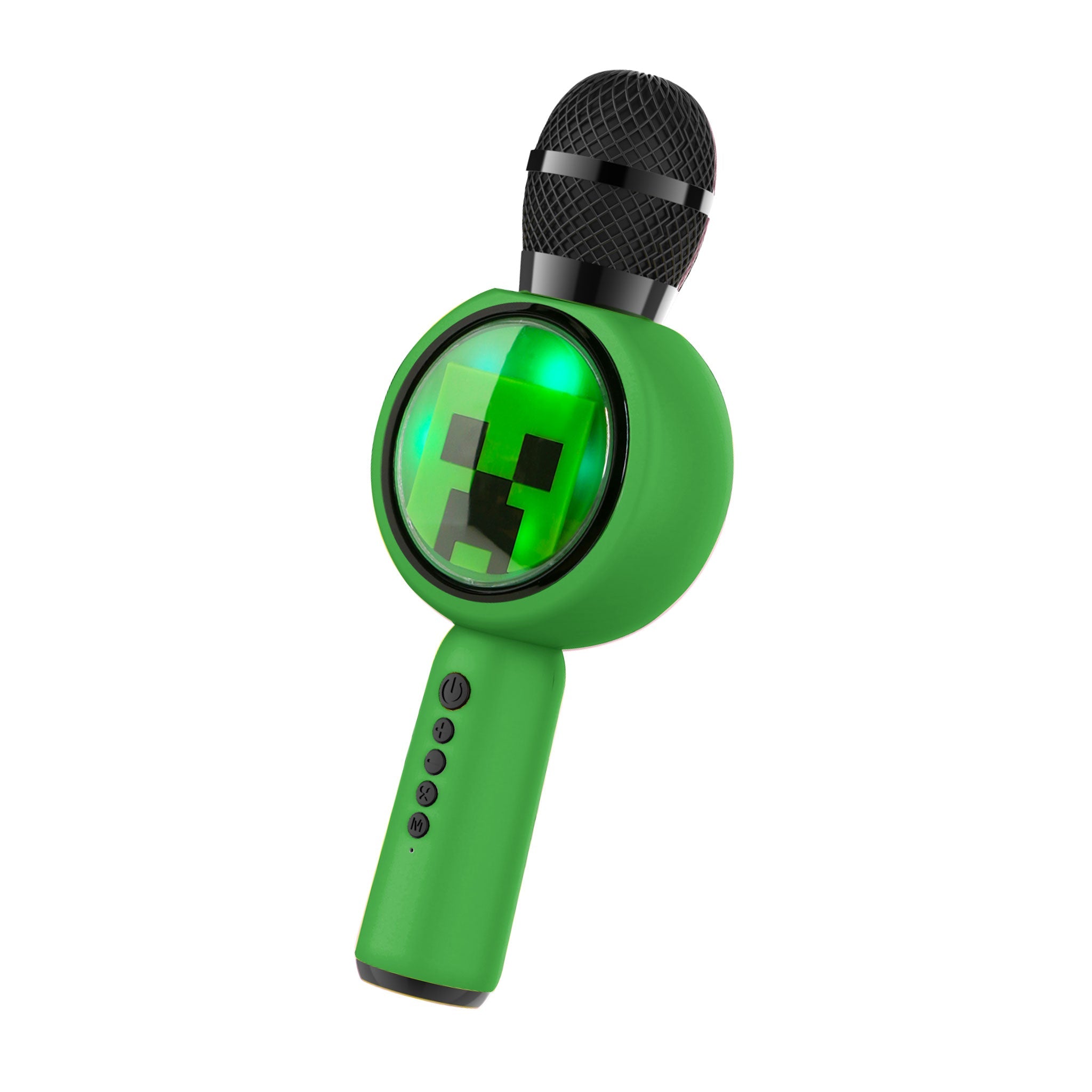 Minecraft Creeper PopSing LED Karaoke Microphone - Green