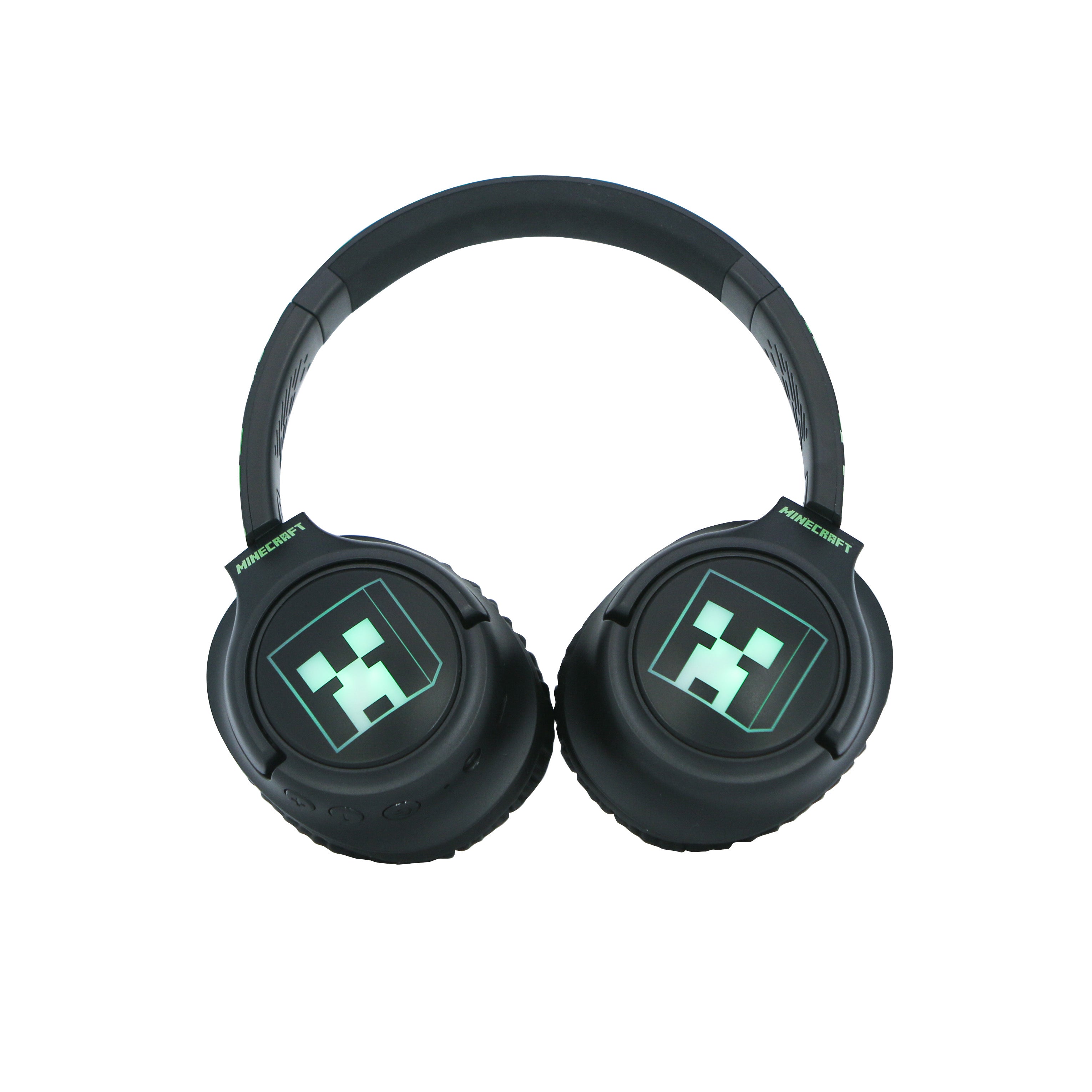 Minecraft Creeper LED Light Up Wireless Headphones