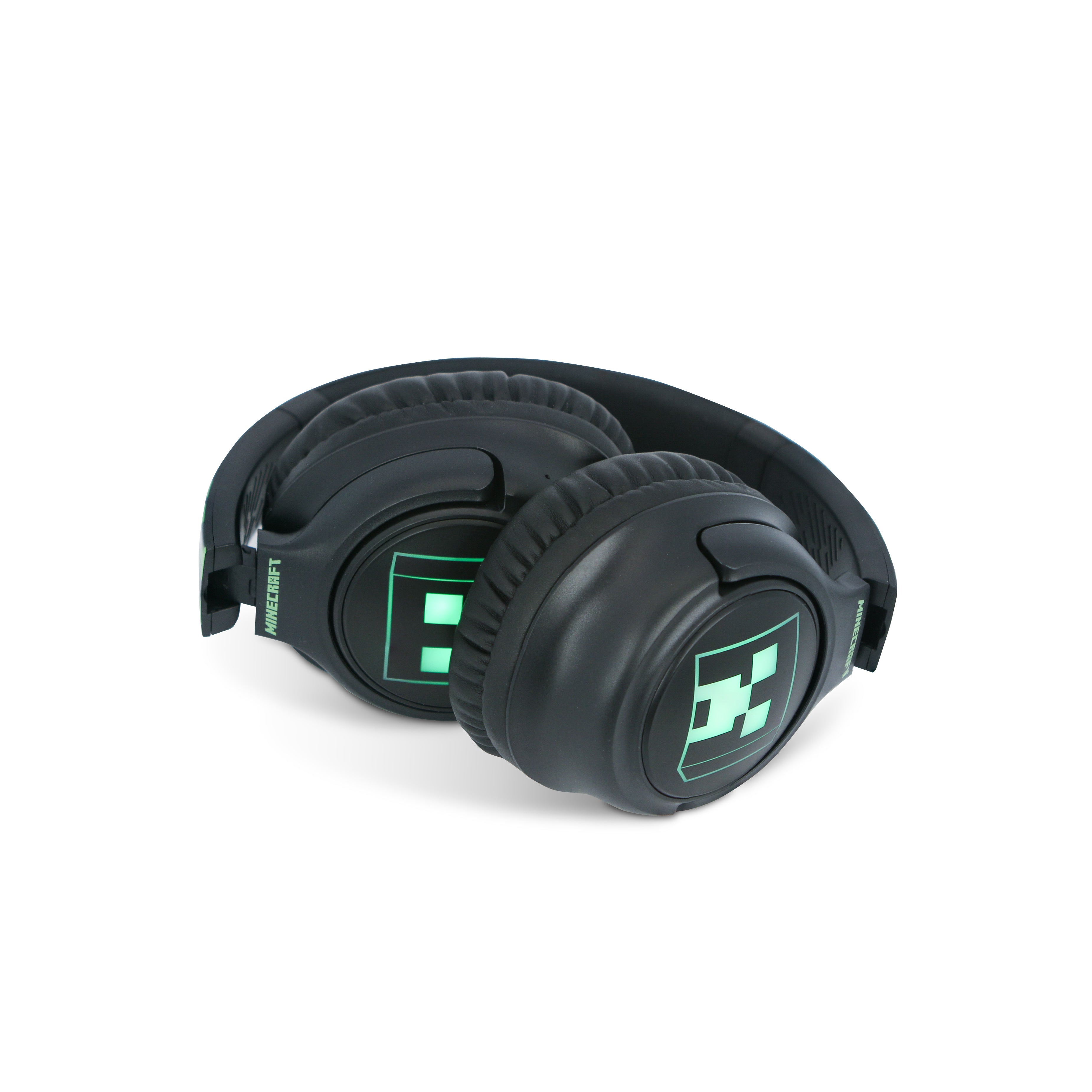 Minecraft Creeper LED Light Up Wireless Headphones