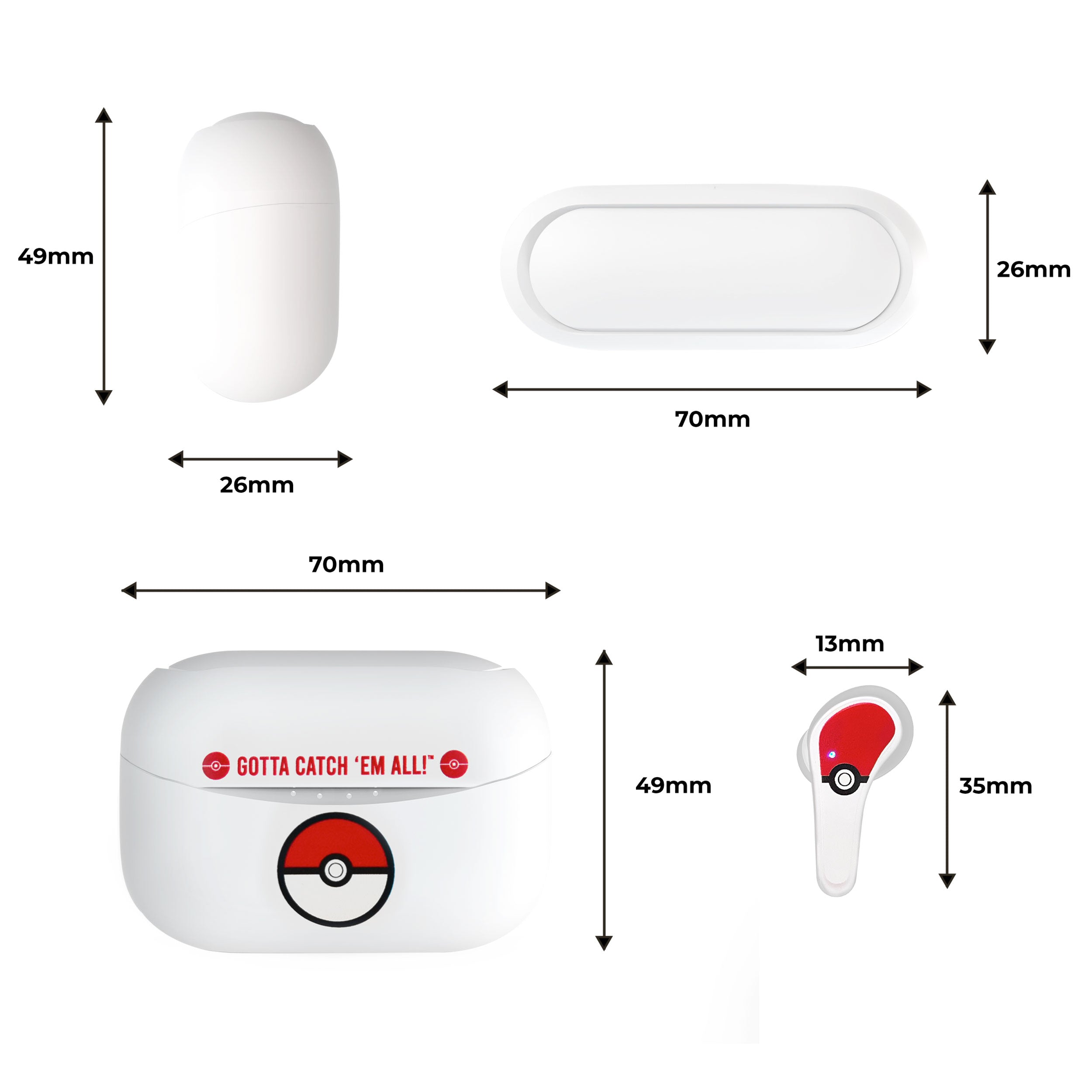 Pokémon Poké ball TWS Earphones