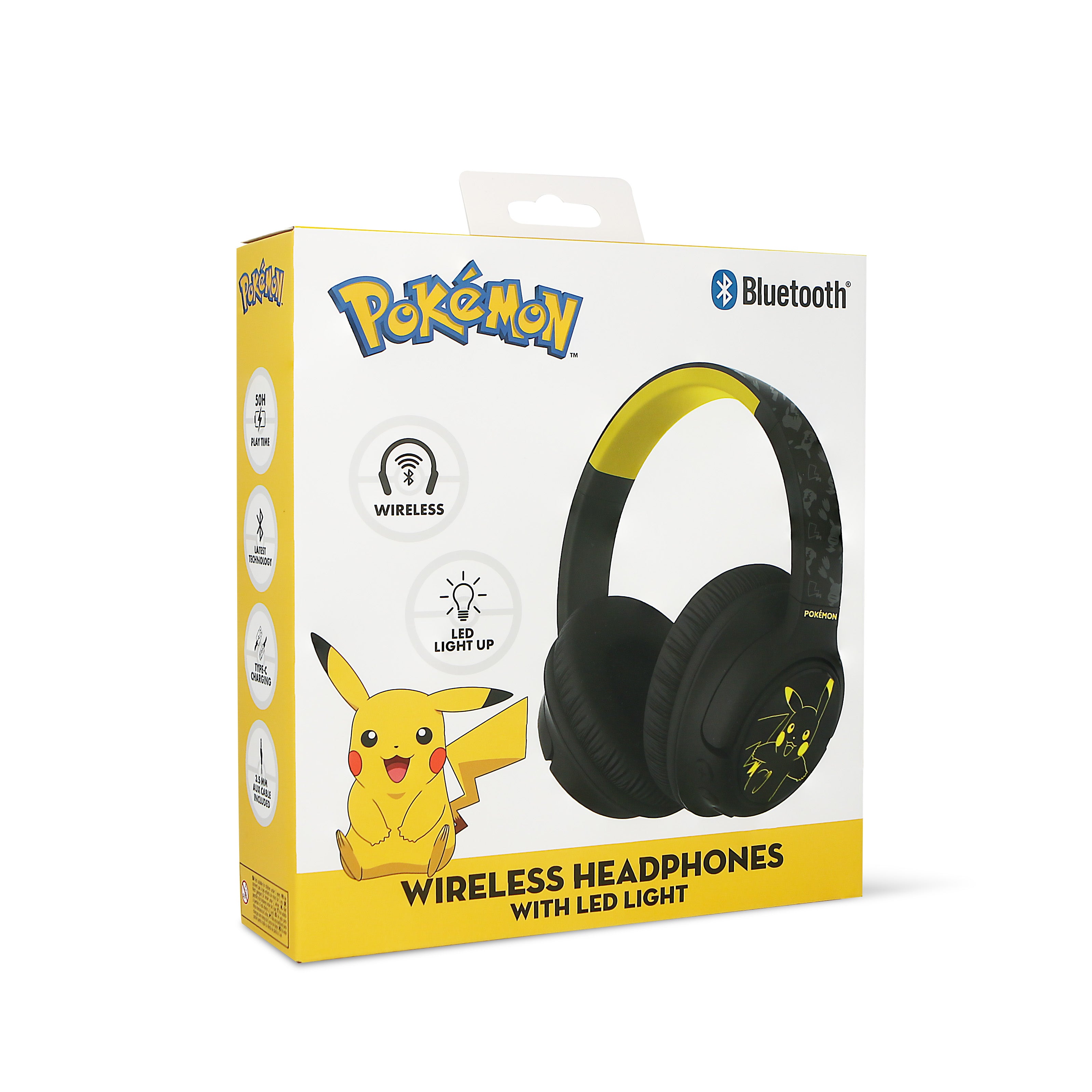 Pokémon Pikachu LED Light Up Wireless Headphones