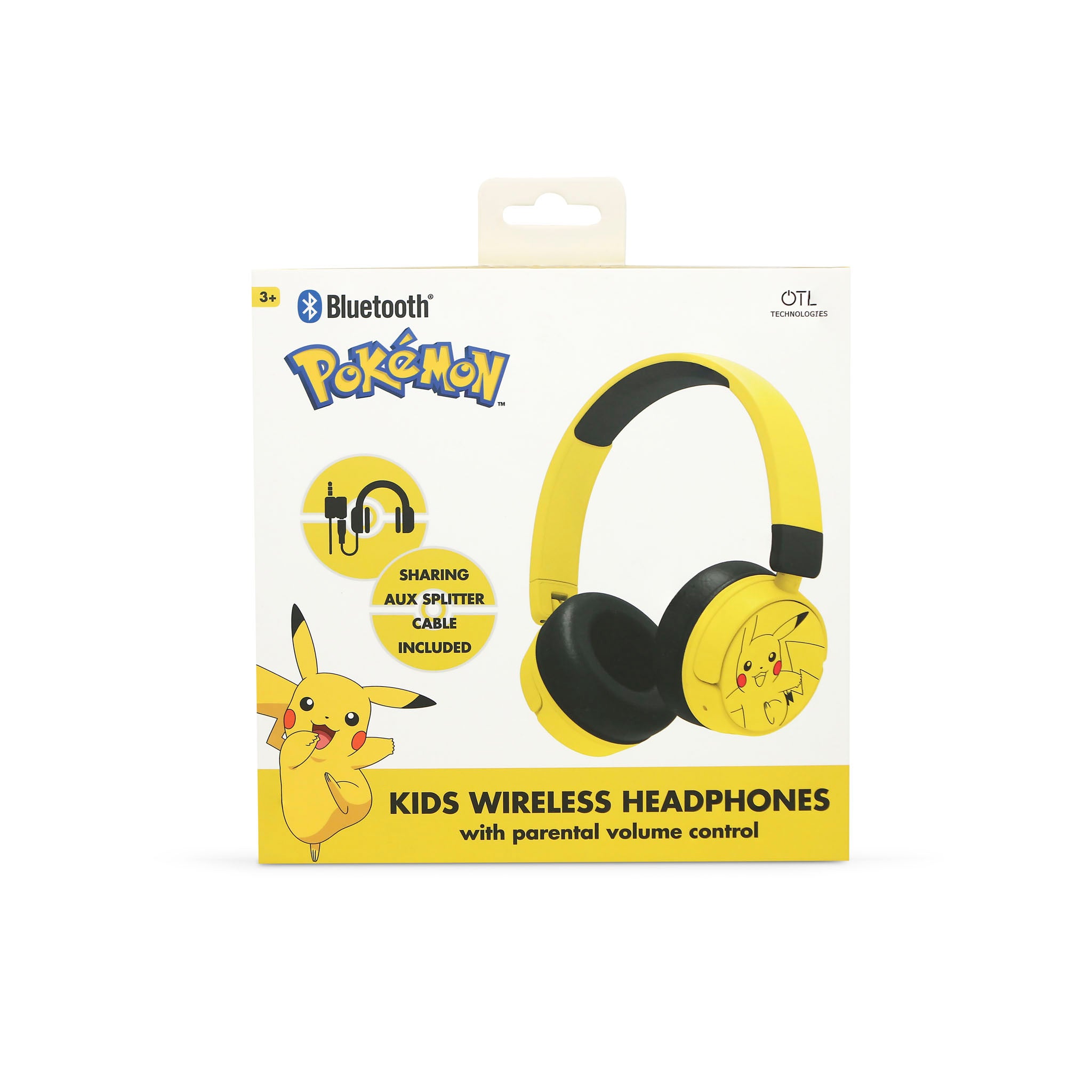 Pokémon Pikachu Kids Wireless Headphones PK1315 - Yellow