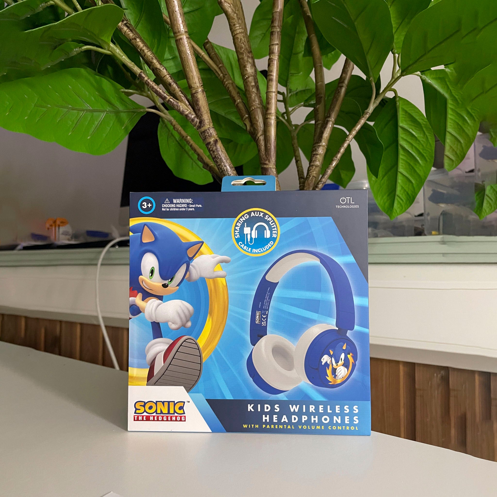 Sonic the Hedgehog Kids Wireless Headphones - Blue