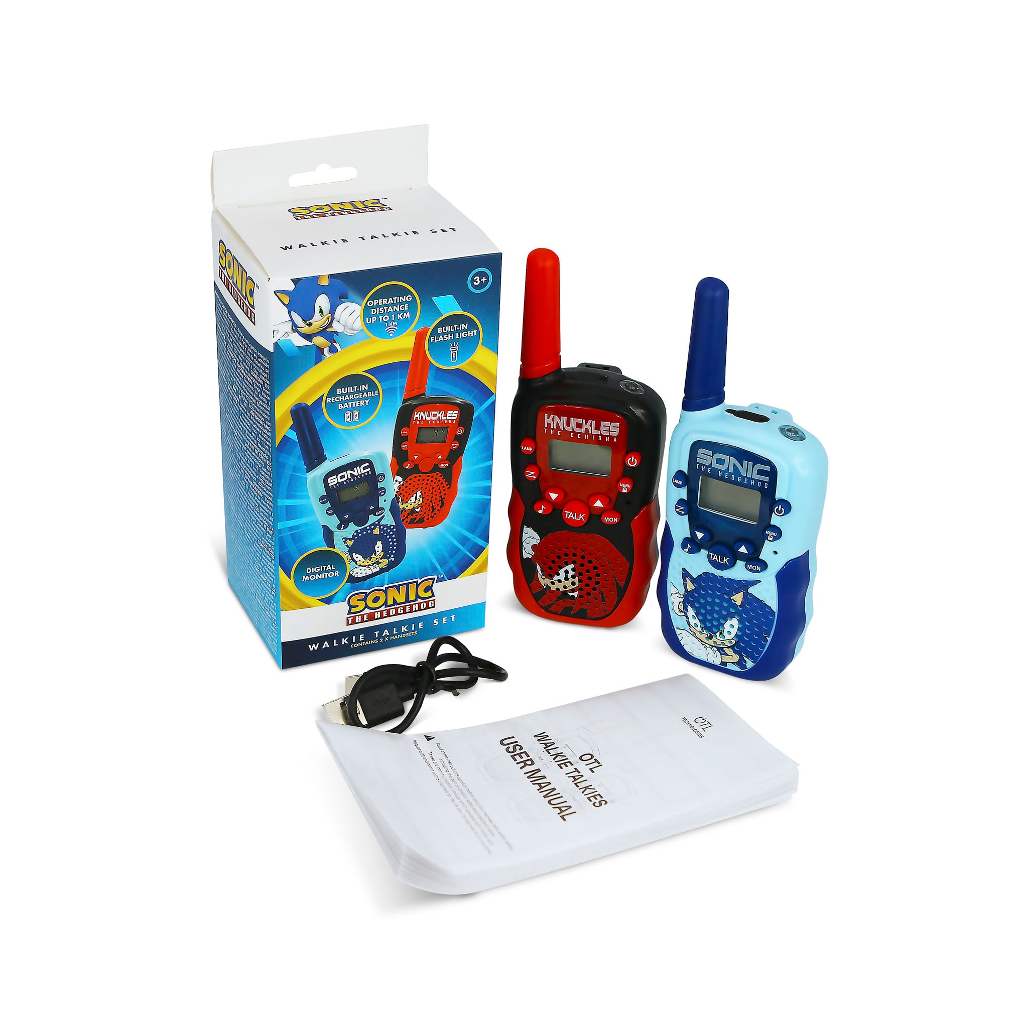 Sonic the Hedgehog Rechargeable Walkie Talkie set