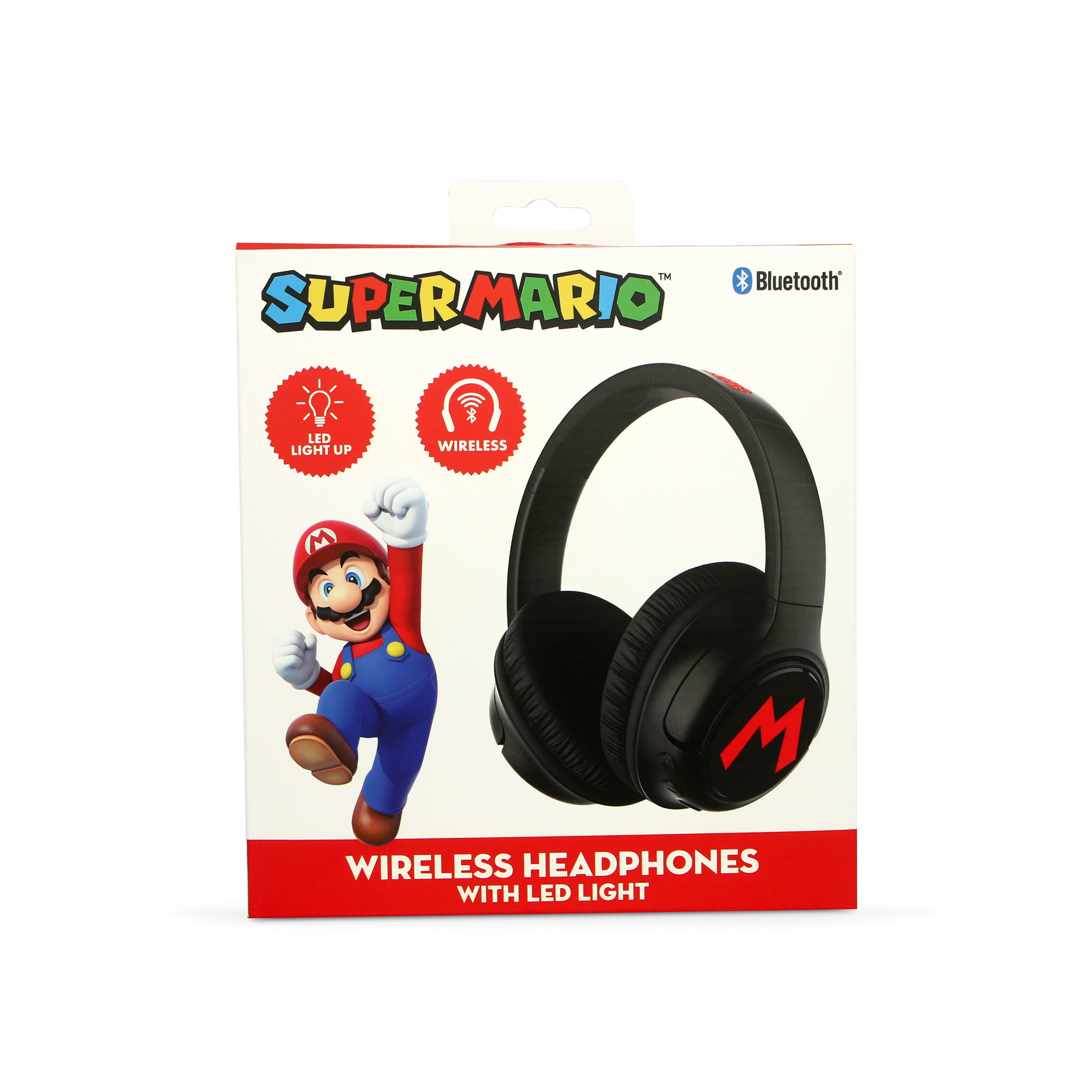 Super Mario LED Light Up Wireless Headphones