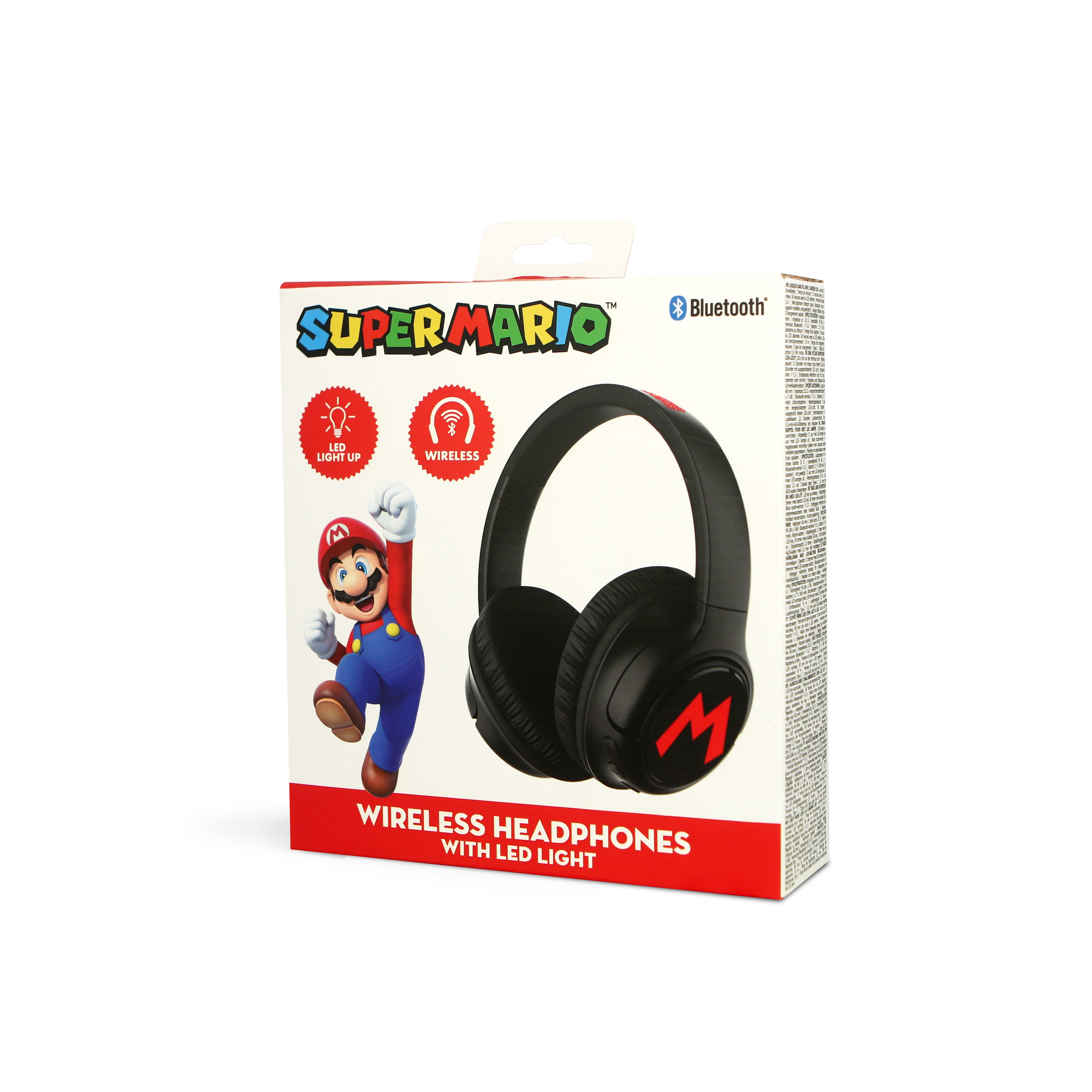 Super Mario LED Light Up Wireless Headphones