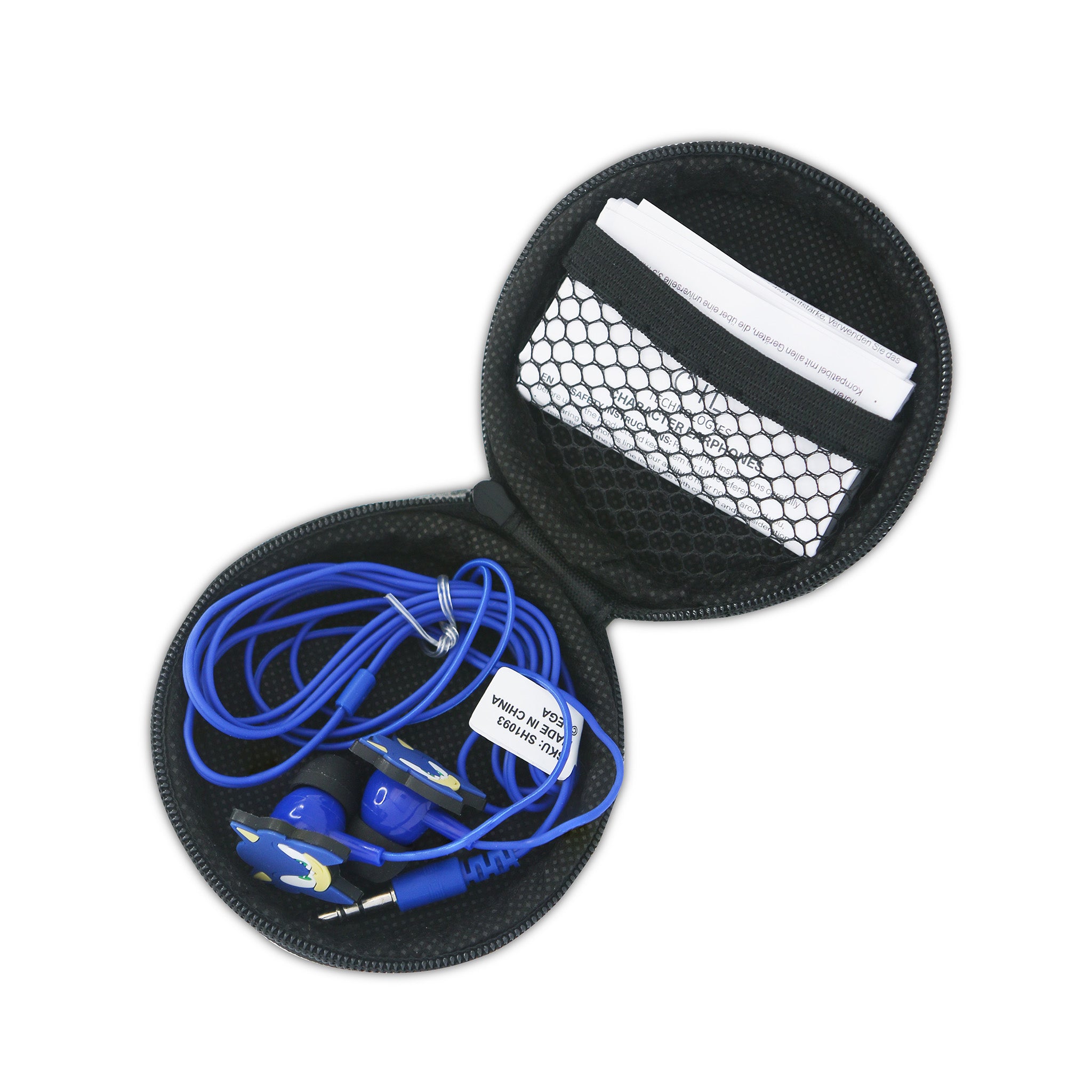 Sonic Wired Earphones with Travel zip bag