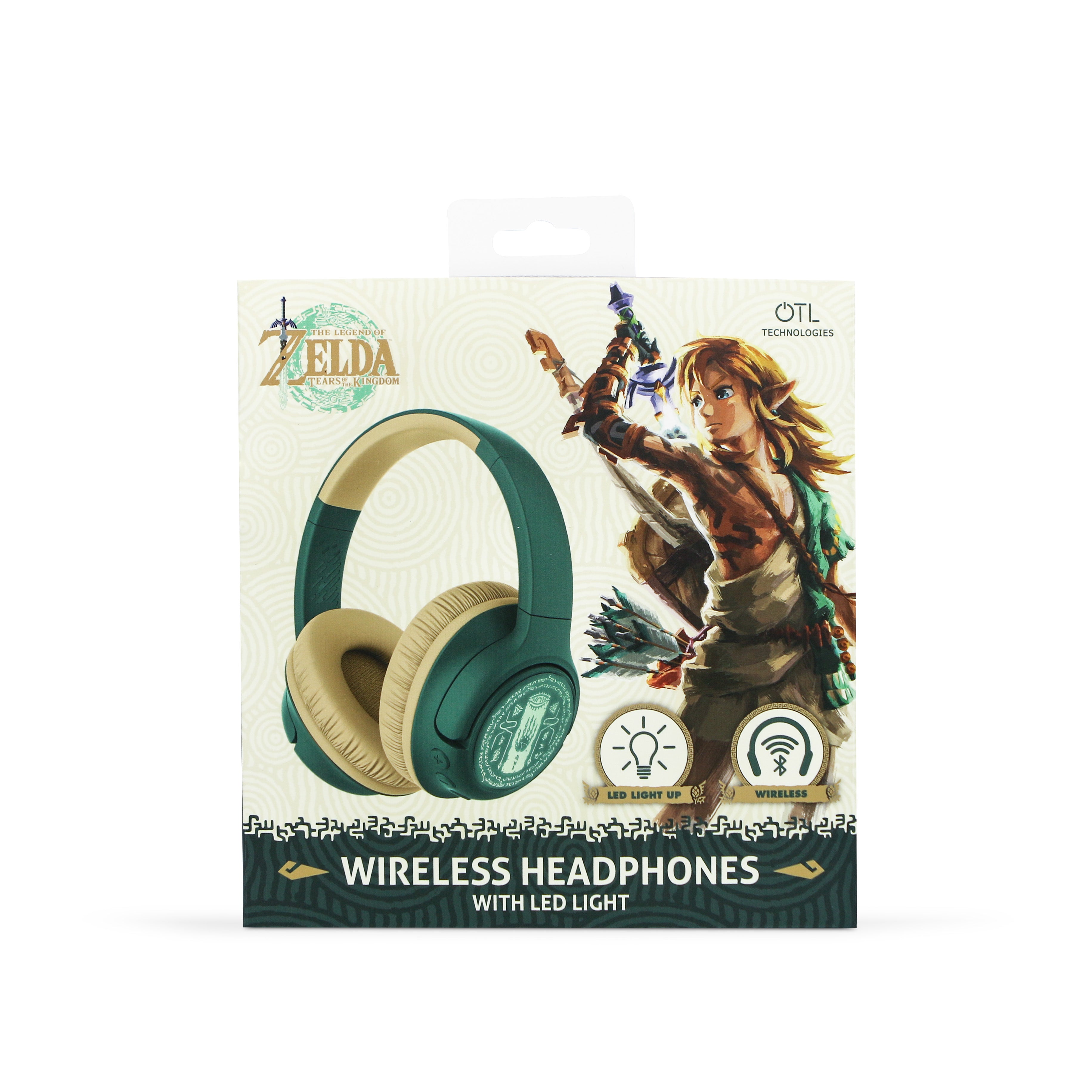 Zelda Legends of the Light LED Light Up Wireless Headphones