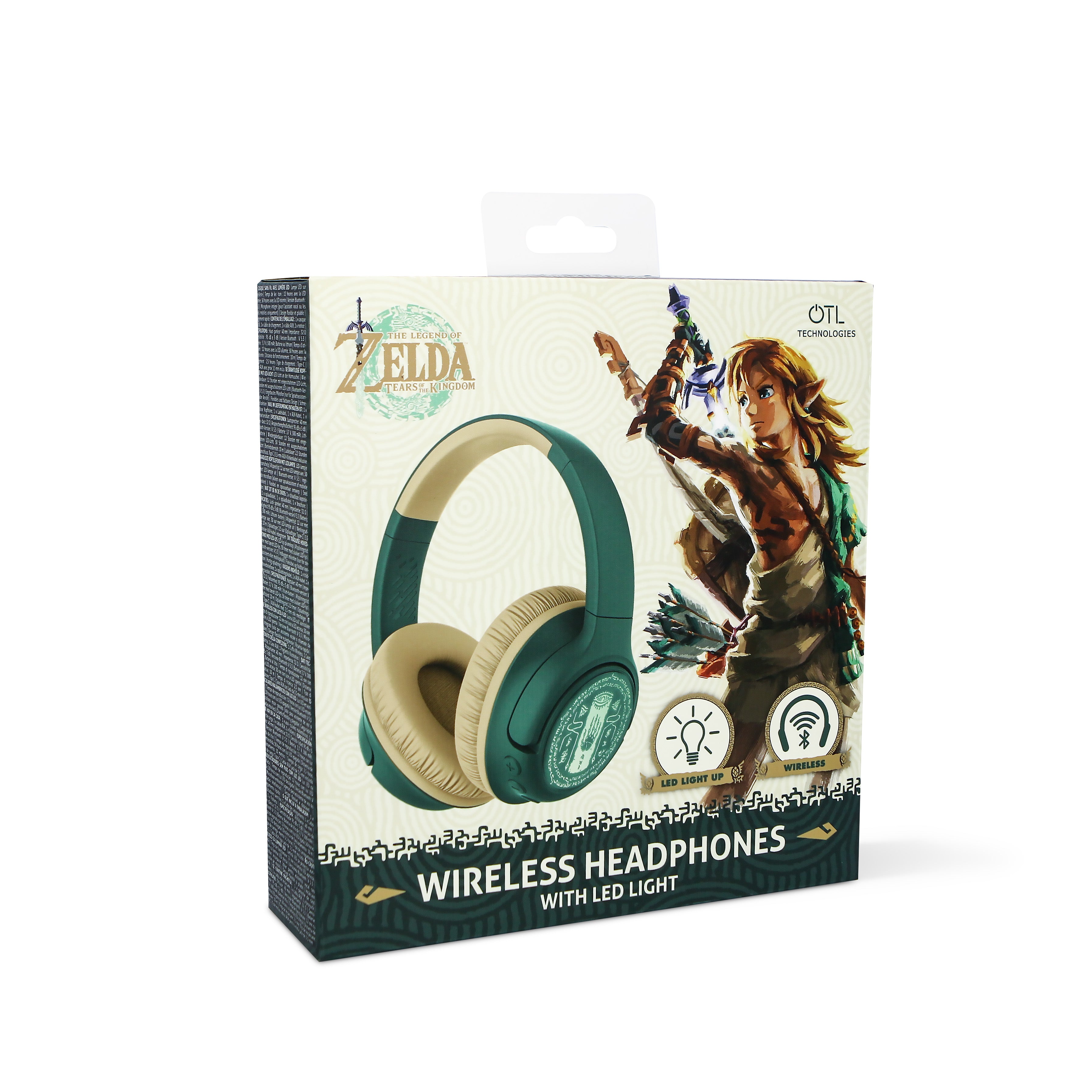 Zelda Legends of the Light LED Light Up Wireless Headphones